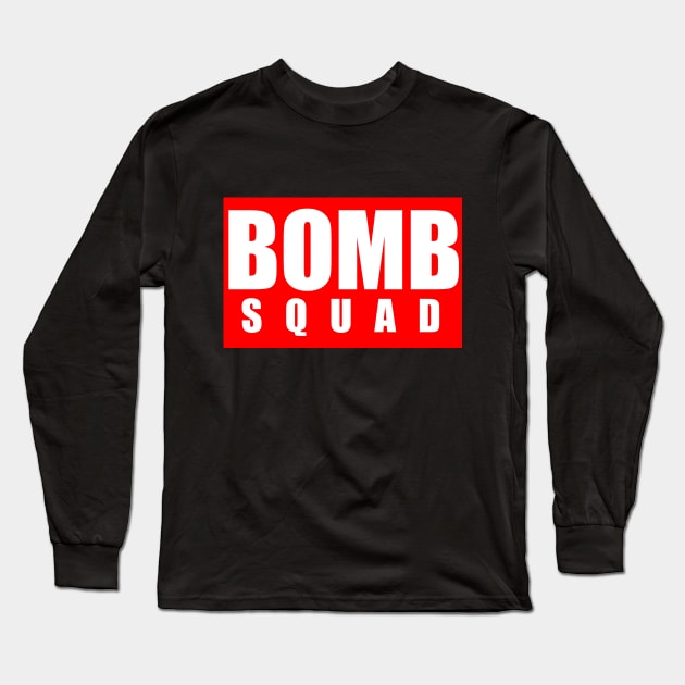 Bomb Squad - Transparent Logo Long Sleeve T-Shirt by GodzillaMendoza